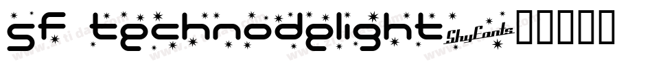 SF Technodelight字体转换